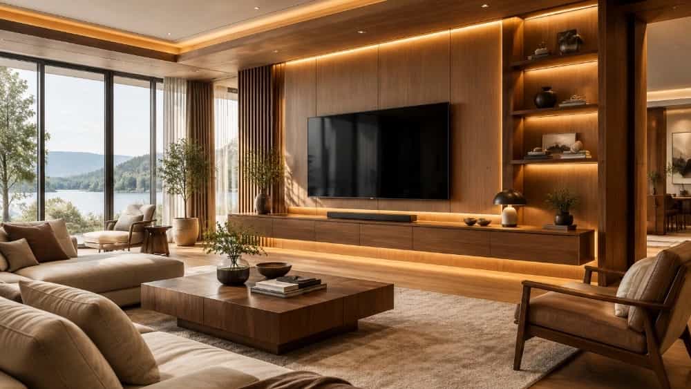 طراحی و اجرای دکور چوبی منزل در کرج